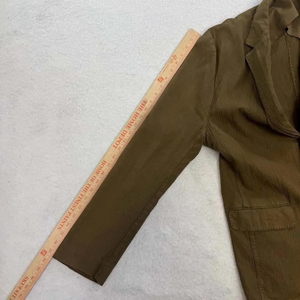 Banana Republic Heritage 2006 Blazer Mens 44R Olive Corduroy Ribbed Coat Jacket